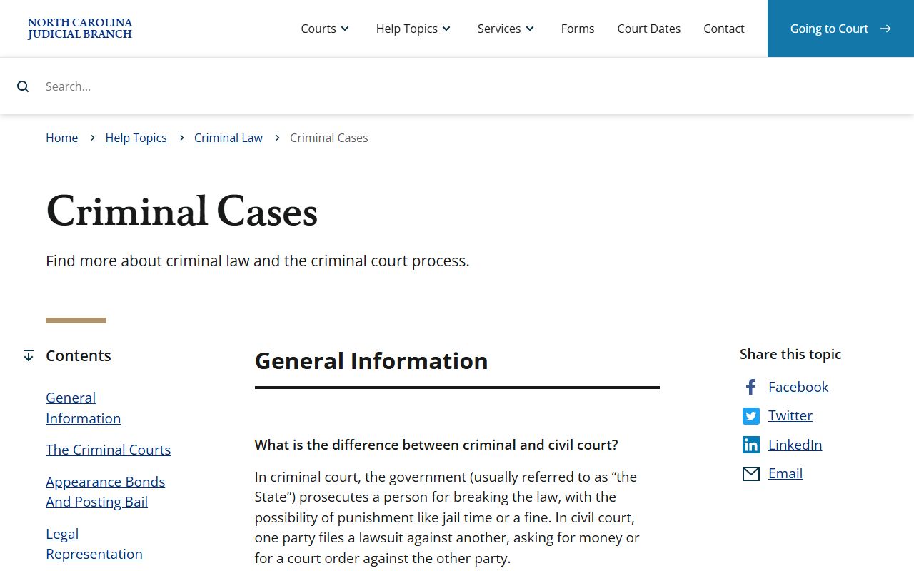 Lee County criminal court records criminal cases help page