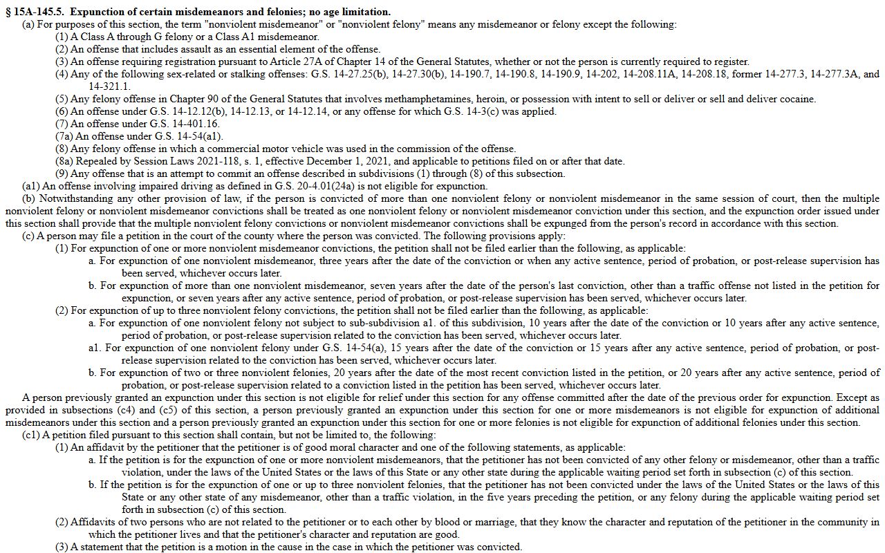 Lee County criminal court records expunction statute