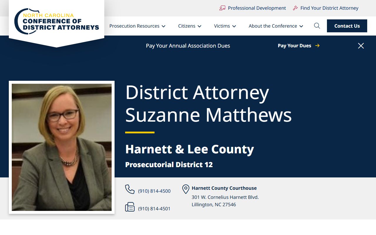 Lee County criminal court records District Attorney Prosecutorial District 12